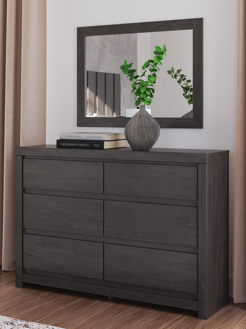 Parlayon Queen Panel Bed, Dresser, Mirror and Nightstand