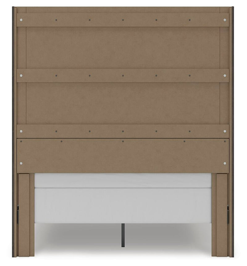 Parlayon Queen Panel Storage Bed, Dresser and Mirror