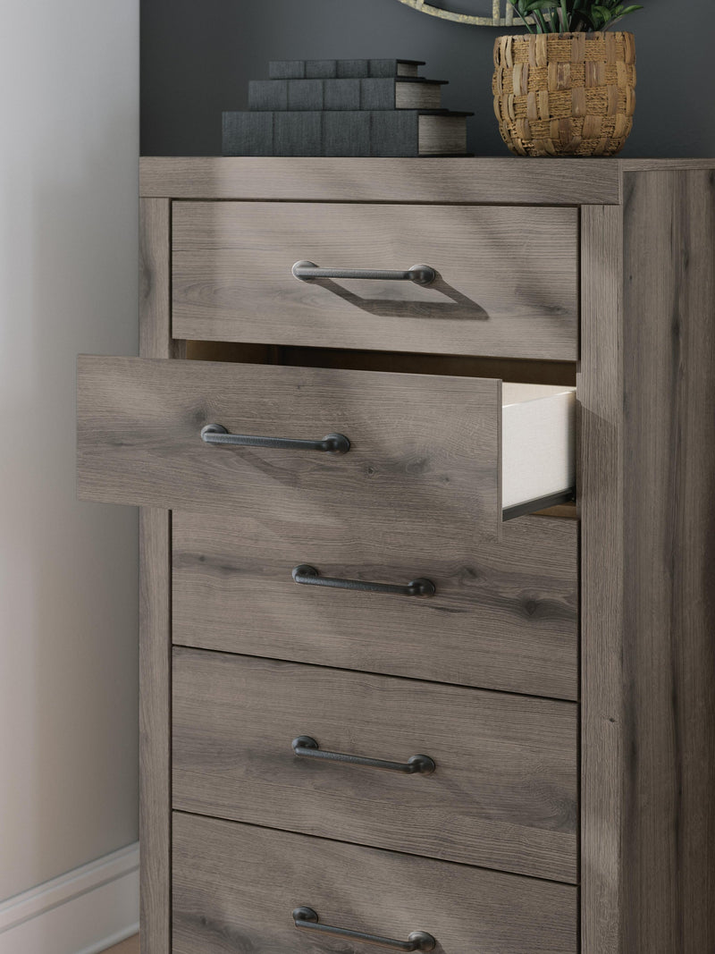 Urbanoore Twin Panel Storage Bed, Dresser, Mirror, Chest and Nightstand