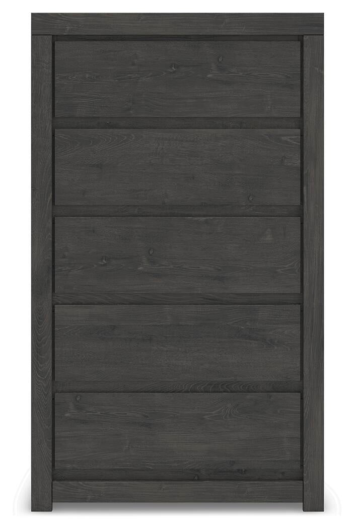 Parlayon Queen Panel Bed, Dresser, Mirror, Chest and Nightstand