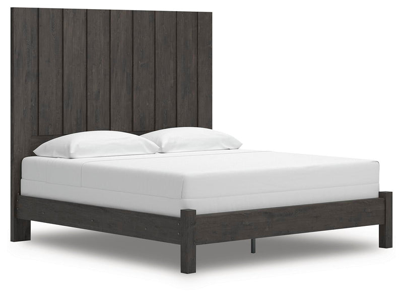 Parlayon King Panel Bed, Dresser, Mirror and Nightstand