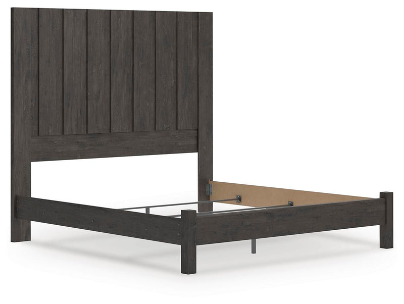 Parlayon King Panel Bed, Dresser, Mirror, Chest and Nightstand