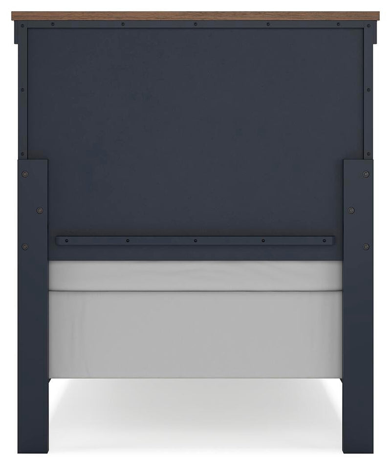 Landocken Twin Panel Bed, Dresser and Mirror