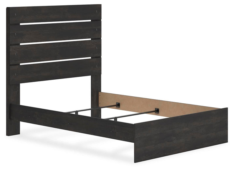 Delmorta Full Panel Bed, Dresser, Mirror, Chest and Nightstand
