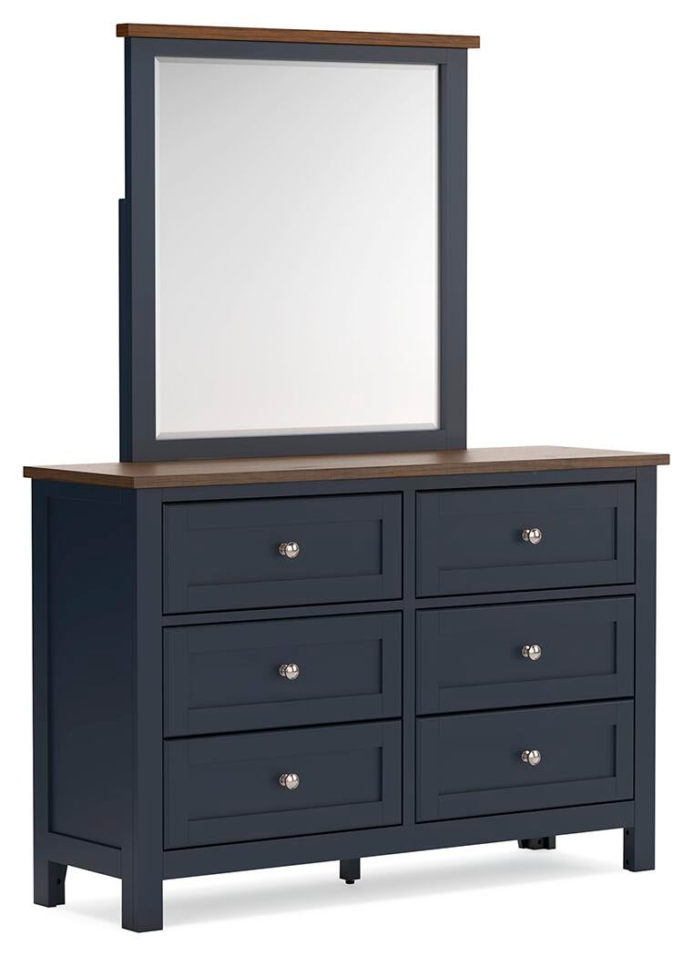 Landocken Full Panel Headboard, Dresser, Mirror and Nightstand