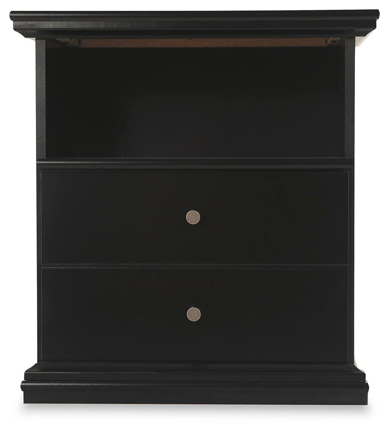 Maribel King Panel Bed, Dresser, Mirror, Chest and Nightstand