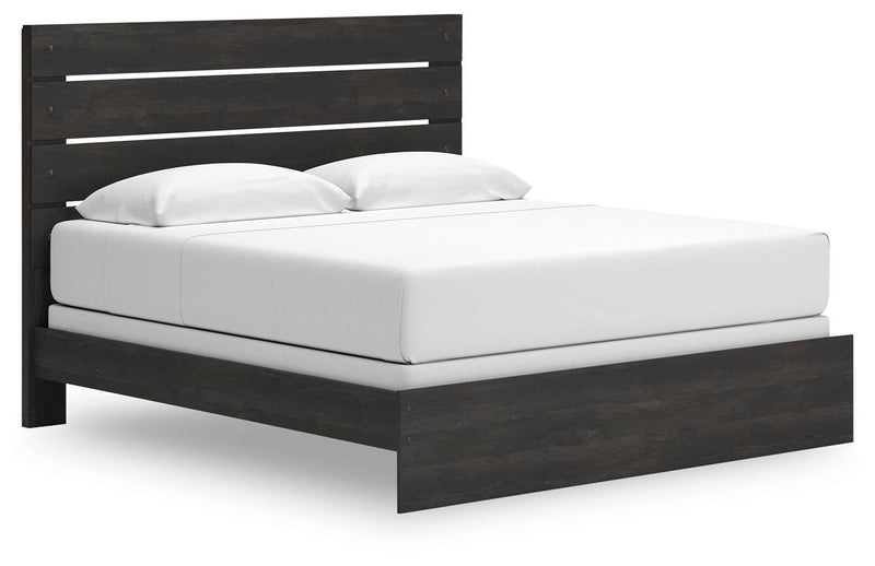 Delmorta King Panel Bed, Dresser and Mirror