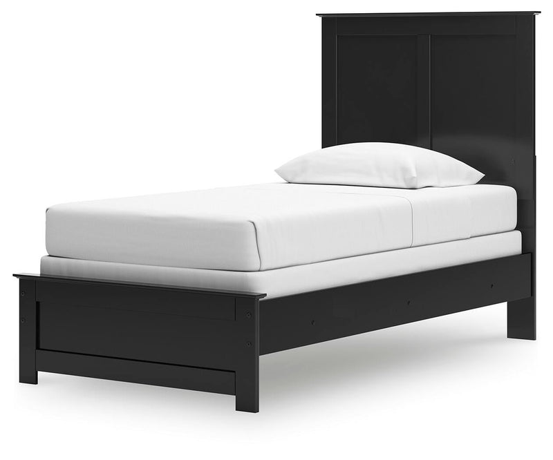 Maribel Twin Panel Bed, Dresser, Mirror, Chest and Nightstand