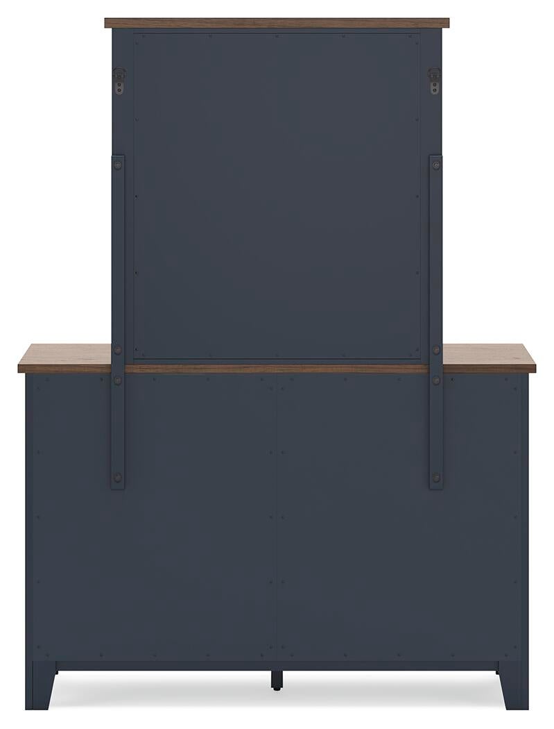 Landocken Full Panel Bed, Dresser and Mirror