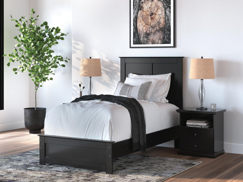 Maribel Twin Panel Bed, Dresser and Mirror
