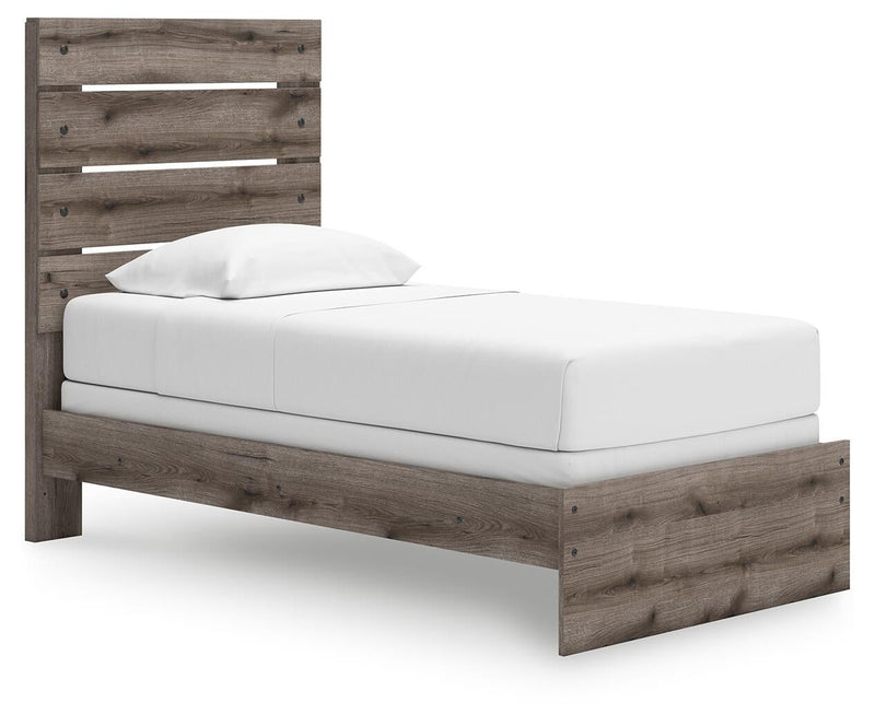 Urbanoore Twin Panel Bed, Dresser, Mirror and Nightstand