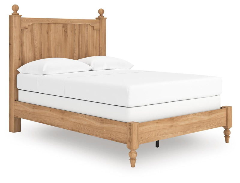 Galletyn Full Panel Bed with Mirrored Dresser and Nightstand