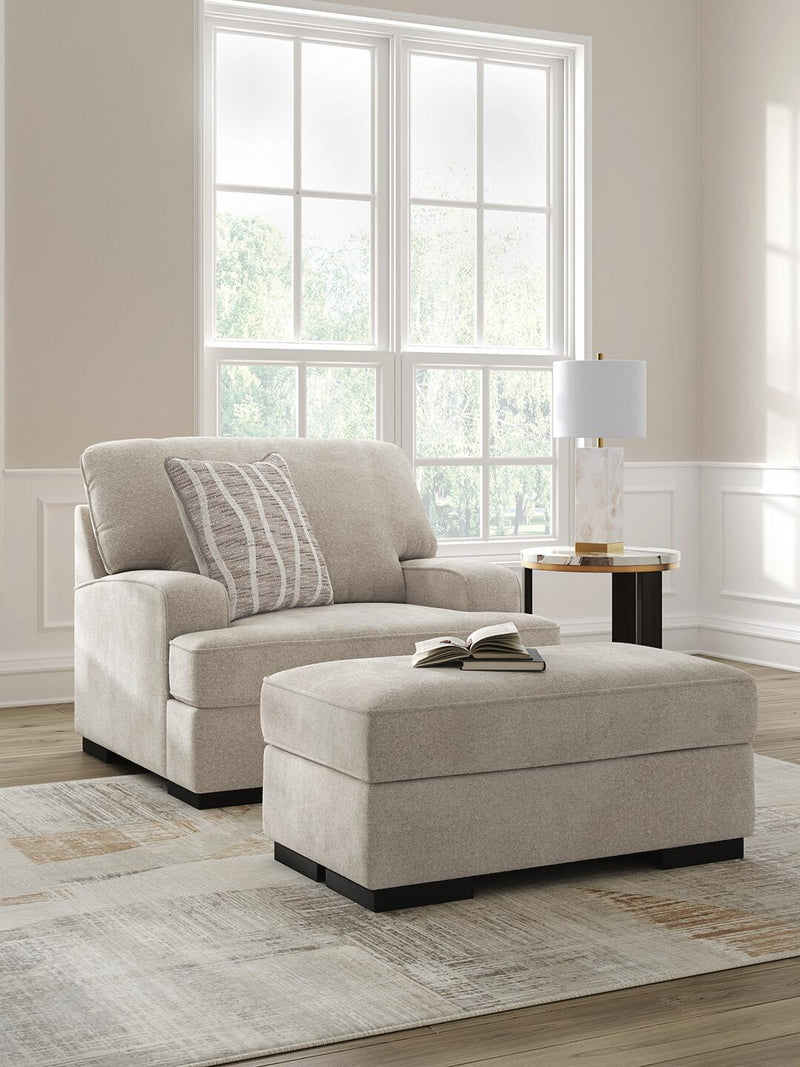 High Profile Chair and Ottoman