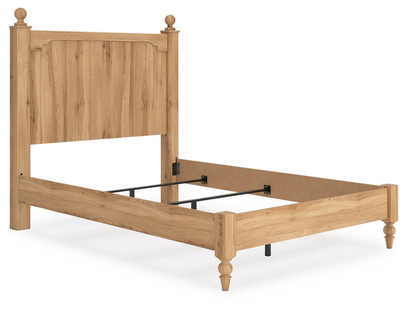 Galletyn Full Panel Bed with Mirrored Dresser