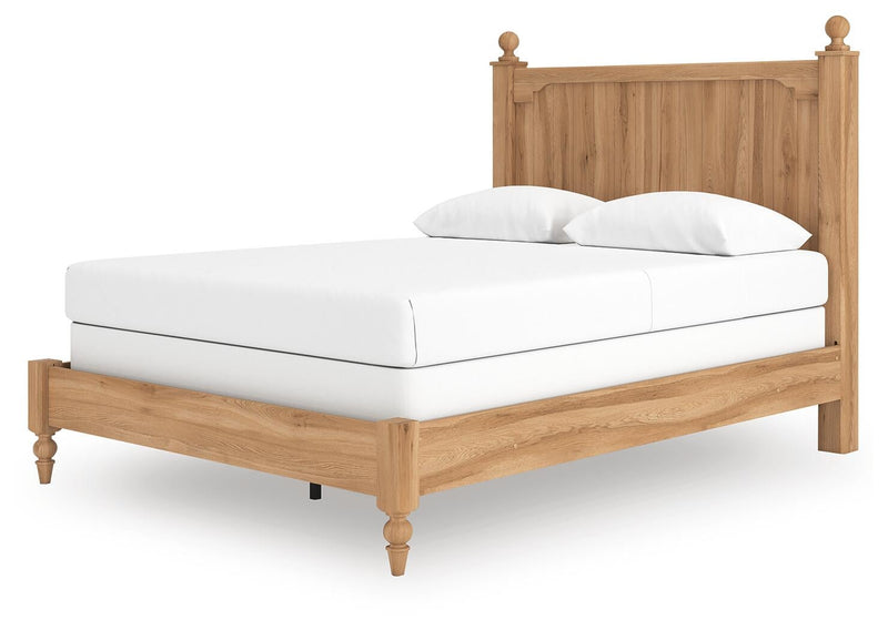 Galletyn Queen Panel Bed with Mirrored Dresser and Nightstand