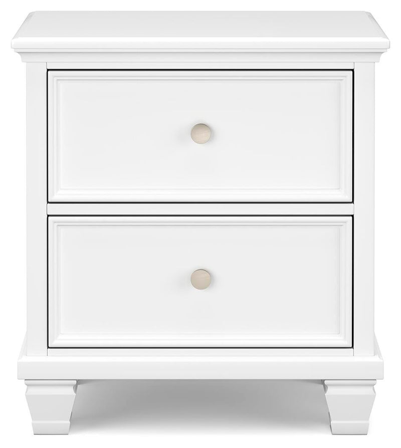 Fortman King Panel Storage Bed with Mirrored Dresser and Nightstand