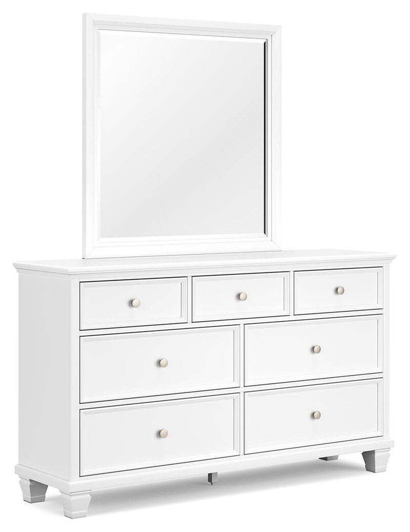 Fortman Twin Panel Storage Bed, Dresser and Mirror