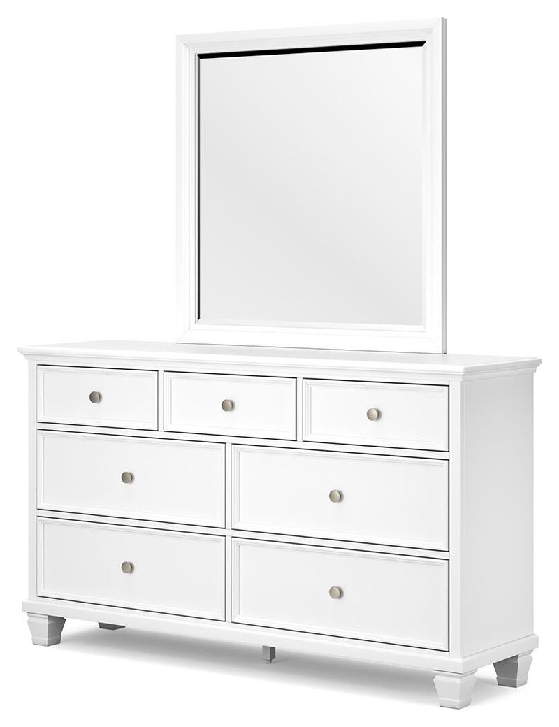 Fortman Twin Panel Storage Bed, Dresser and Mirror