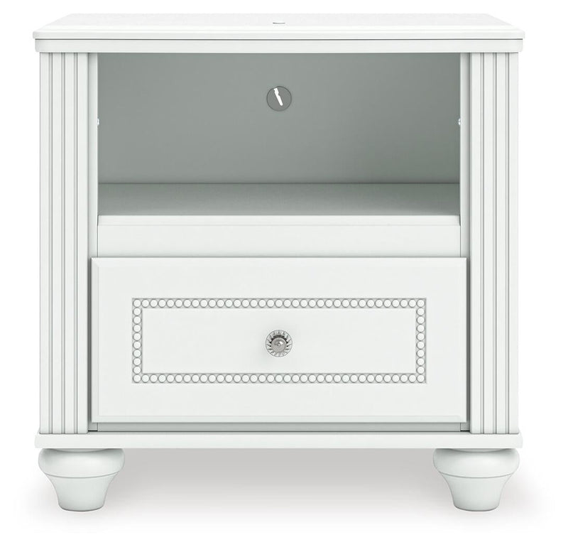 Maylilly Twin Upholstered Panel Storage Bed, Dresser, Mirror and Nightstand