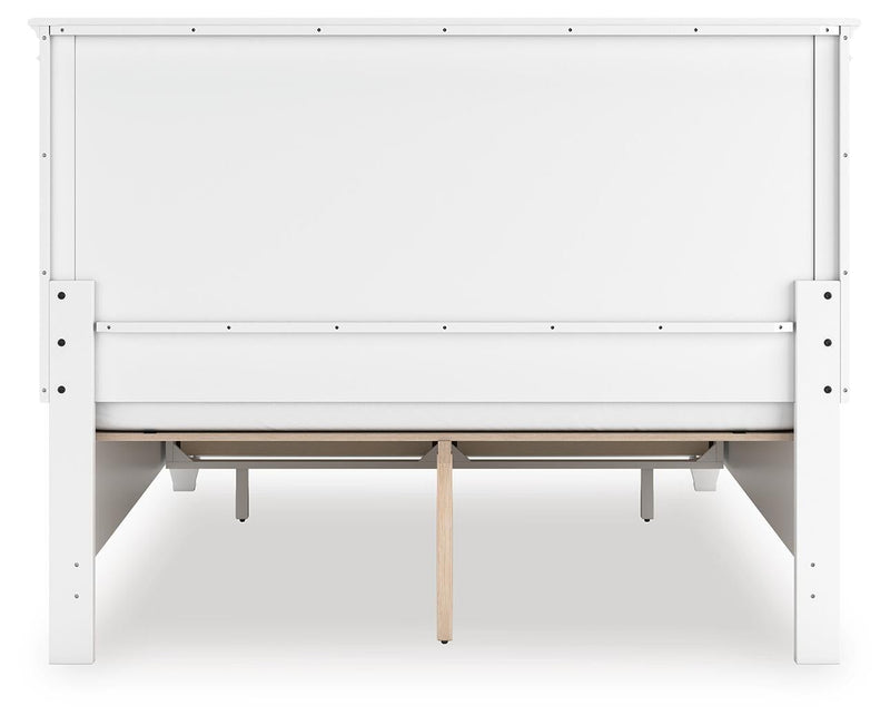 Fortman Queen Panel Storage Bed with Mirrored Dresser