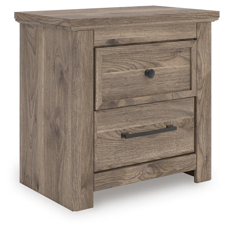 Keithland Queen Poster Bed with Mirrored Dresser and Nightstand