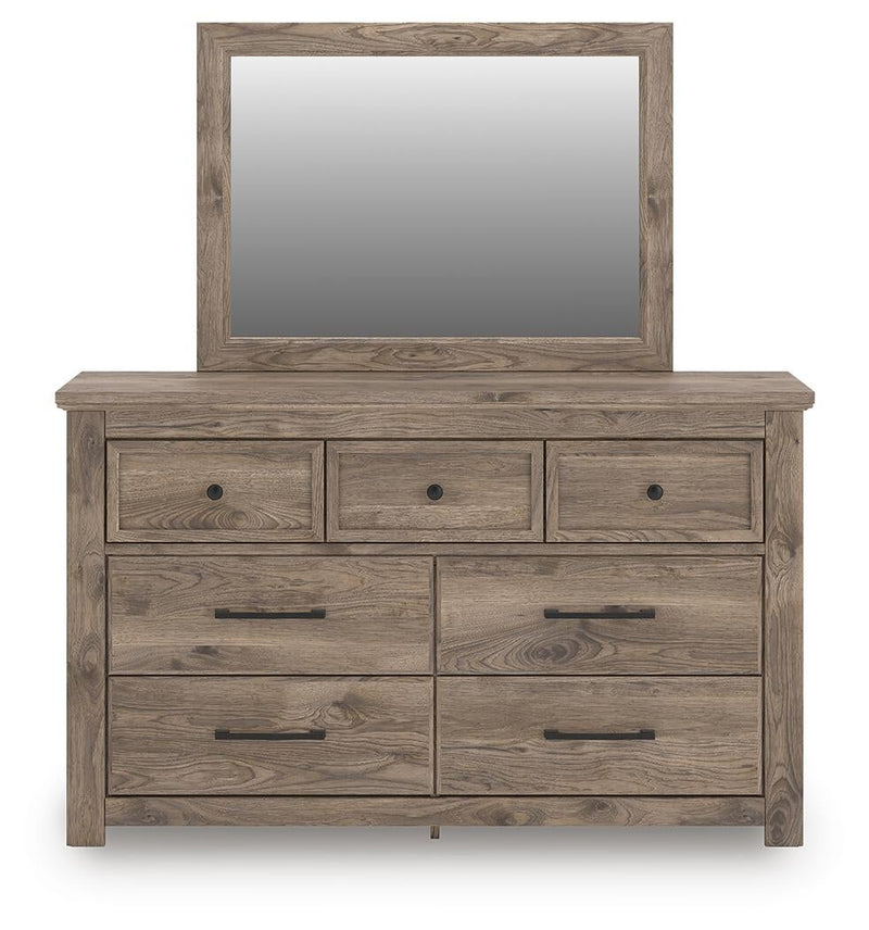 Keithland King Poster Bed, Dresser and Mirror