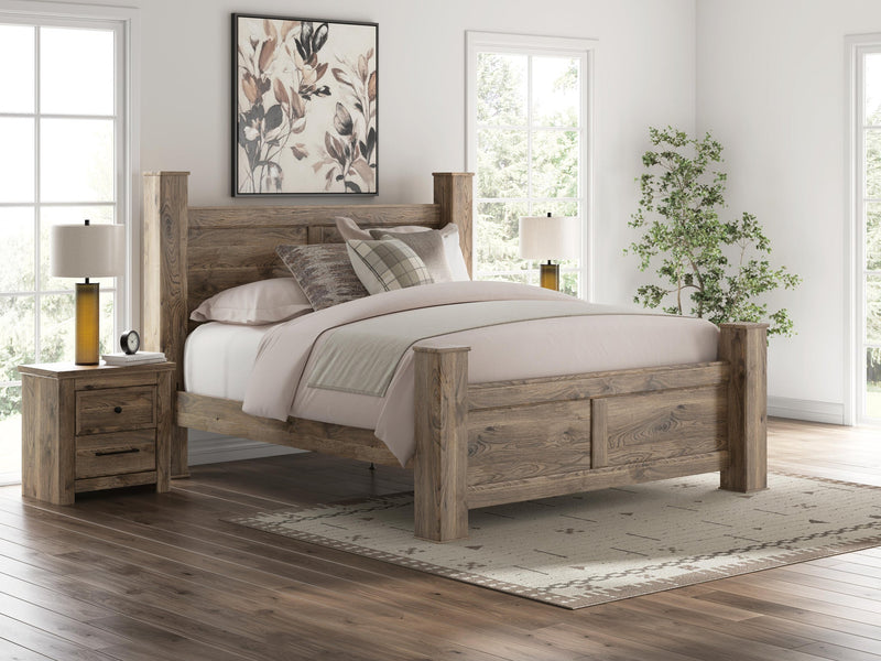 Keithland King Poster Bed, Dresser and Mirror