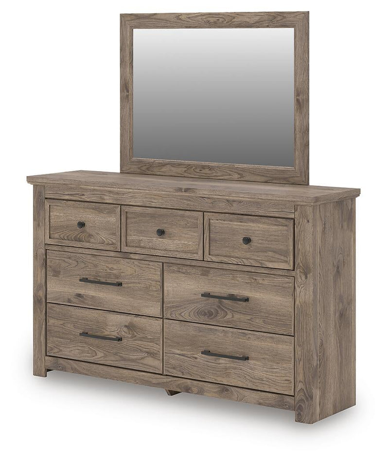 Keithland King Poster Bed, Dresser, Mirror and Nightstand