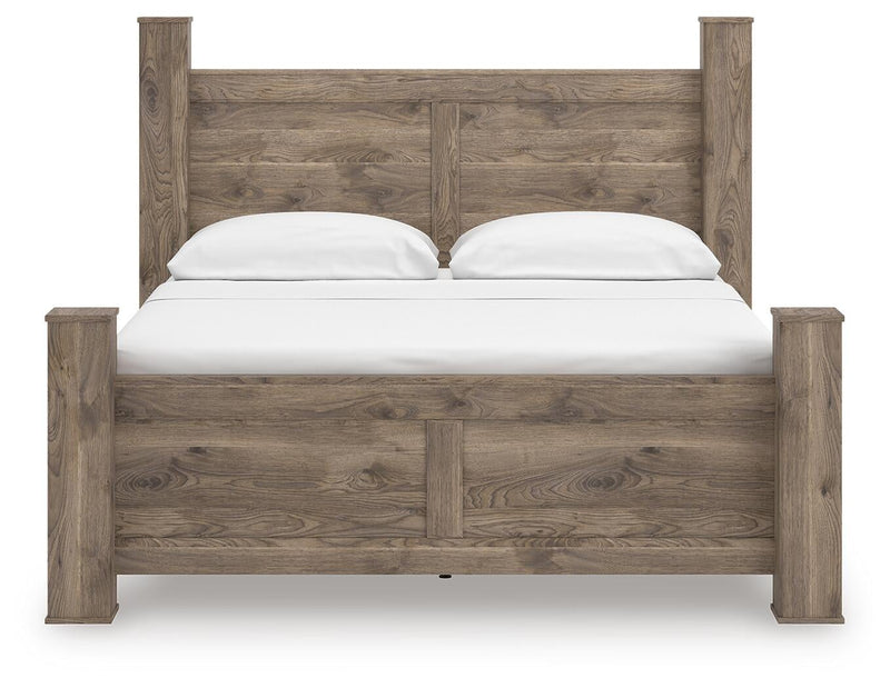 Keithland King Poster Bed, Dresser, Mirror and Nightstand