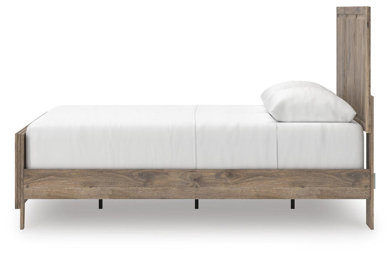Keithland Queen Panel Bed with Mirrored Dresser