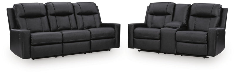 Mackmenville Reclining Sofa and Reclining Loveseat with Console