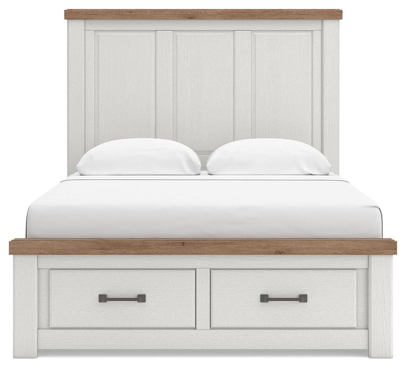 Savonport Queen Panel Storage Bed, Dresser and Mirror