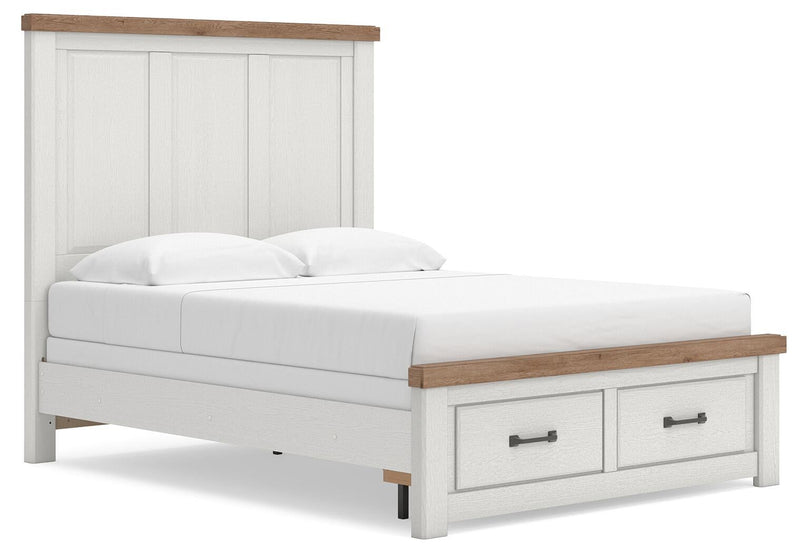 Savonport Queen Panel Storage Bed. Dresser, Mirror and Nightstand