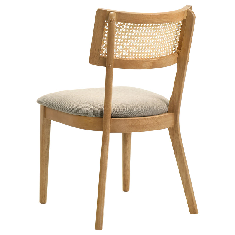 Fabra Cane Back Side Chair Honey Wheat (Set of 2)