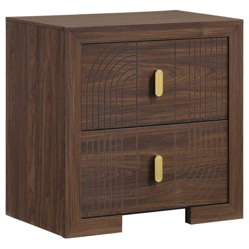Etienne 4-piece Eastern King Bedroom Set Walnut