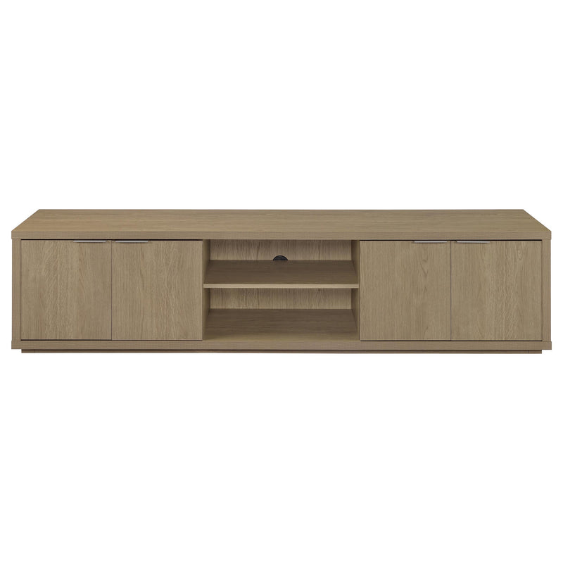 Ingram 4-Door TV Stand for TVs up to 85 Inches Latte