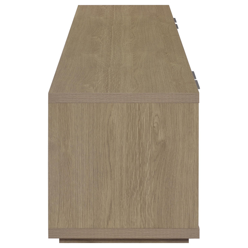 Ingram 4-Door TV Stand for TVs up to 85 Inches Latte