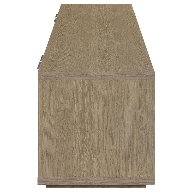 Ingram 4-Door TV Stand for TVs up to 85 Inches Latte