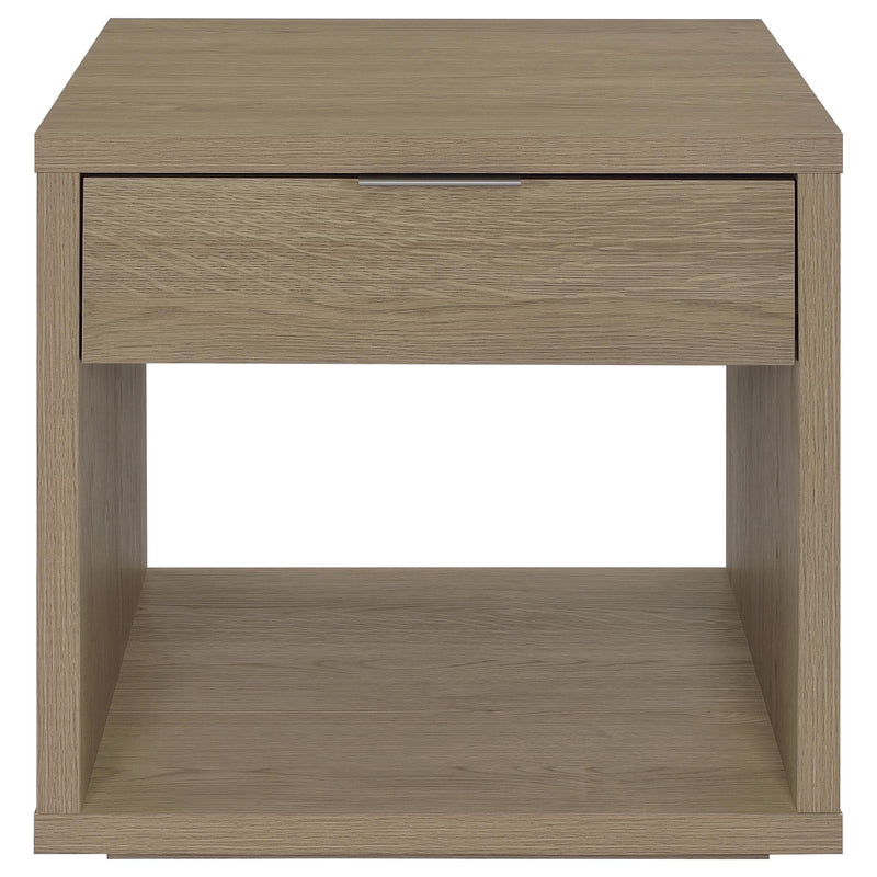 Ingram 3-Piece Coffee and End Table Set with Storage Latte