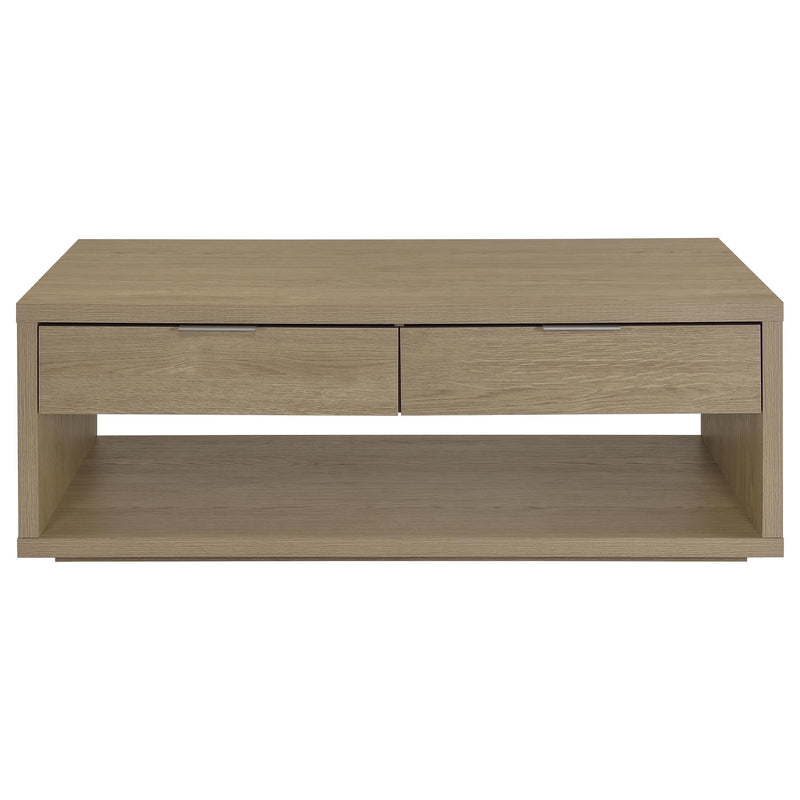 Ingram 3-Piece Coffee and End Table Set with Storage Latte