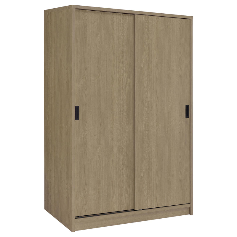 Noble 2-door Bedroom Wardrobe Storage Cabinet Armoire Latte