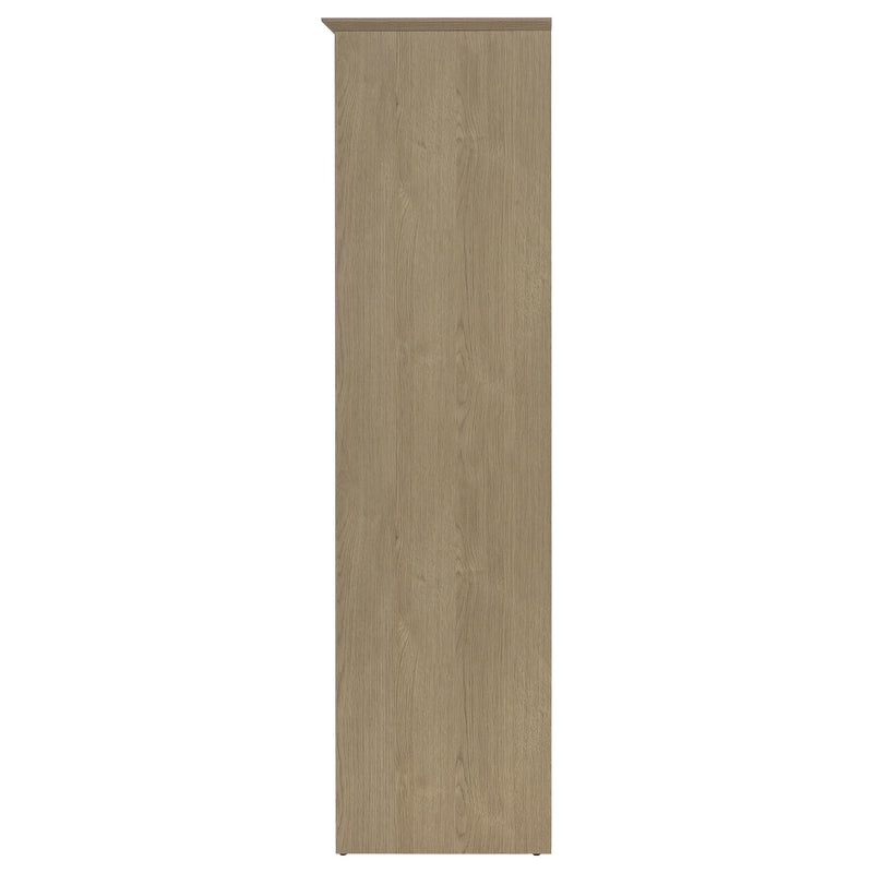 Arvida 2-door Bedroom Wardrobe Storage Cabinet Armoire Latte