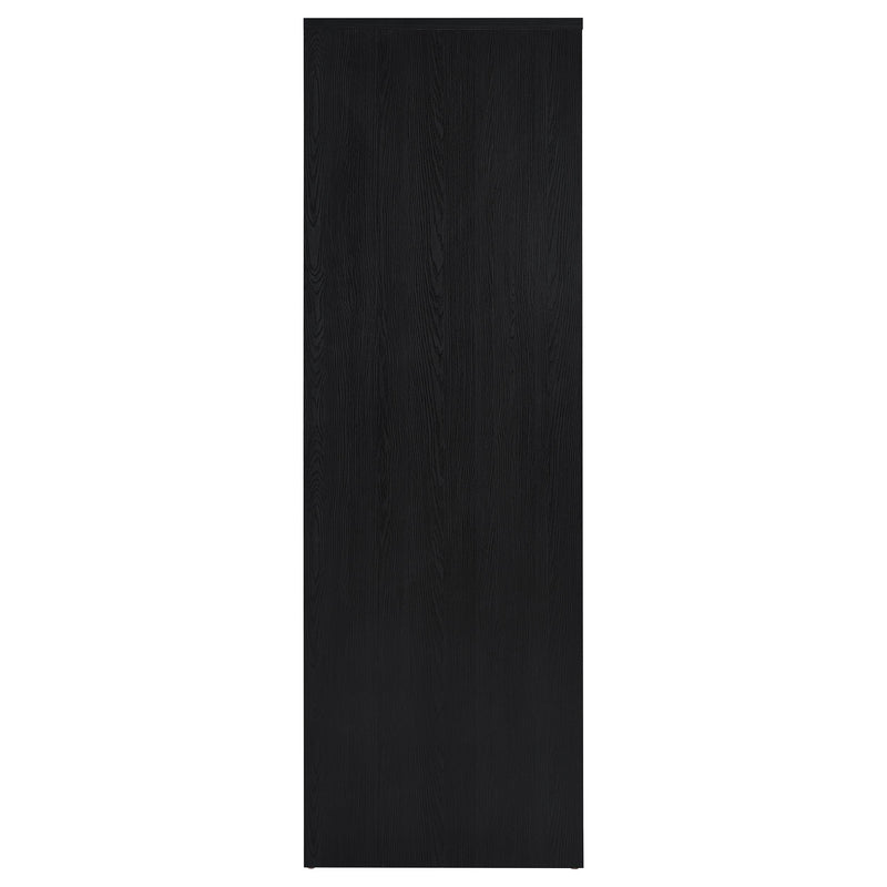 Cerda 3-door Bedroom Wardrobe Storage Cabinet Armoire Black