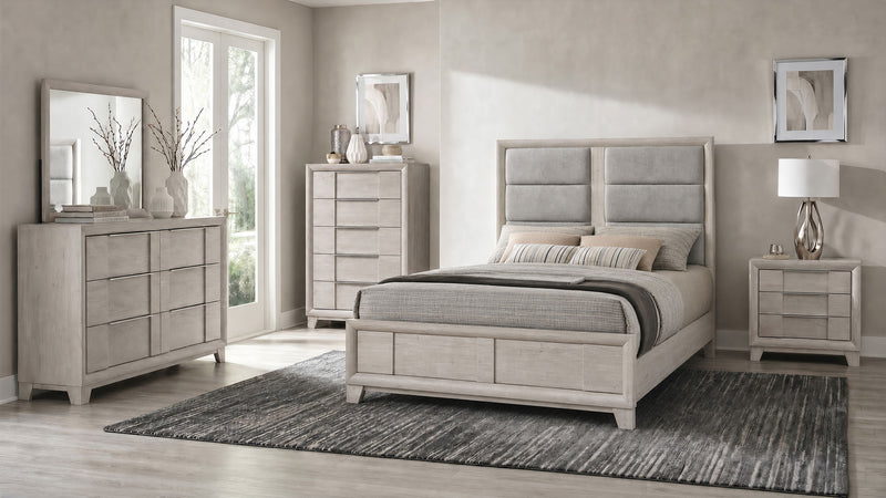 Farre 5-drawer Chest of Drawers Washed Grey